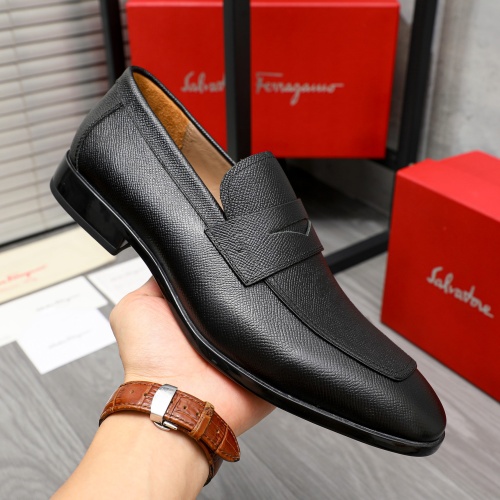 Cheap Salvatore Ferragamo Leather Shoes For Men #1209339 Replica Wholesale [$102.00 USD] [ITEM#1209339] on Replica Salvatore Ferragamo Leather Shoes