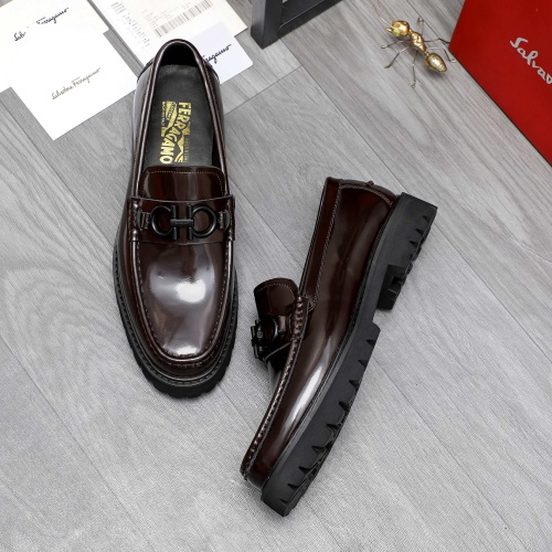 Cheap Salvatore Ferragamo Leather Shoes For Men #1209379 Replica Wholesale [$82.00 USD] [ITEM#1209379] on Replica Salvatore Ferragamo Leather Shoes