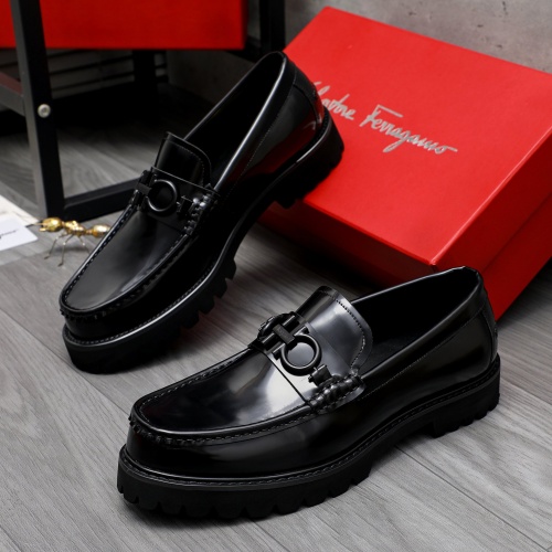 Cheap Salvatore Ferragamo Leather Shoes For Men #1209380 Replica Wholesale [$82.00 USD] [ITEM#1209380] on Replica Salvatore Ferragamo Leather Shoes