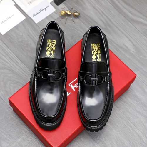 Cheap Salvatore Ferragamo Leather Shoes For Men #1209380 Replica Wholesale [$82.00 USD] [ITEM#1209380] on Replica Salvatore Ferragamo Leather Shoes