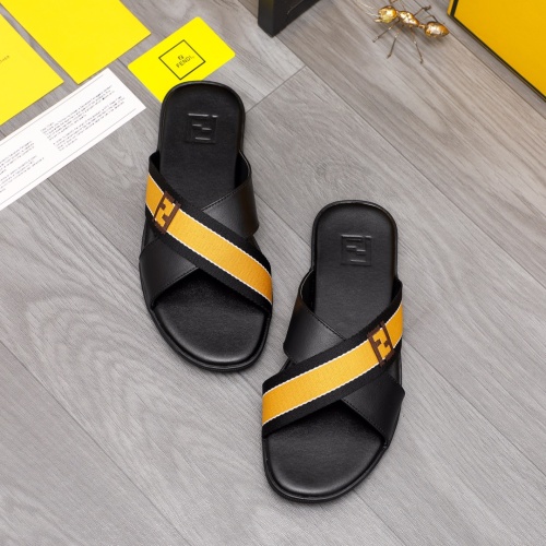 Cheap Fendi Slippers For Men #1209403 Replica Wholesale [$42.00 USD] [ITEM#1209403] on Replica Fendi Slippers