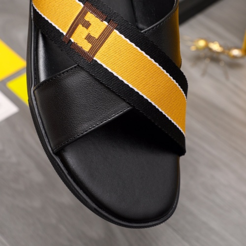 Cheap Fendi Slippers For Men #1209403 Replica Wholesale [$42.00 USD] [ITEM#1209403] on Replica Fendi Slippers