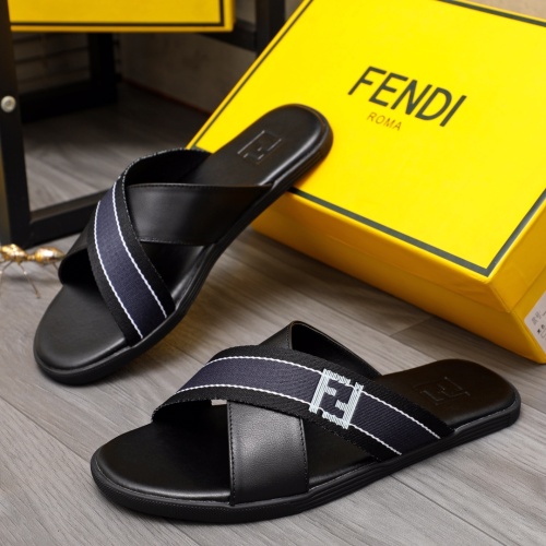 Cheap Fendi Slippers For Men #1209404 Replica Wholesale [$42.00 USD] [ITEM#1209404] on Replica Fendi Slippers