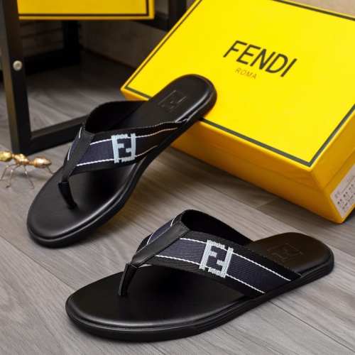 Cheap Fendi Slippers For Men #1209406 Replica Wholesale [$42.00 USD] [ITEM#1209406] on Replica Fendi Slippers