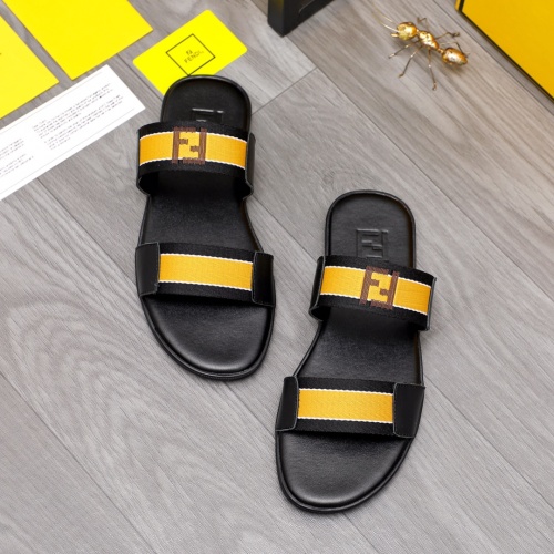 Cheap Fendi Slippers For Men #1209407 Replica Wholesale [$42.00 USD] [ITEM#1209407] on Replica Fendi Slippers