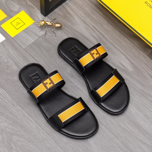 Cheap Fendi Slippers For Men #1209407 Replica Wholesale [$42.00 USD] [ITEM#1209407] on Replica Fendi Slippers