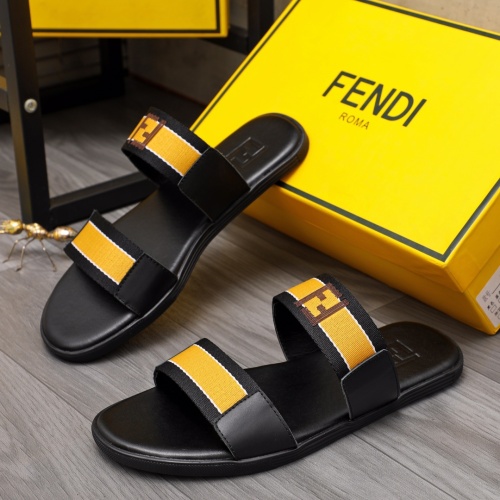 Cheap Fendi Slippers For Men #1209407 Replica Wholesale [$42.00 USD] [ITEM#1209407] on Replica Fendi Slippers