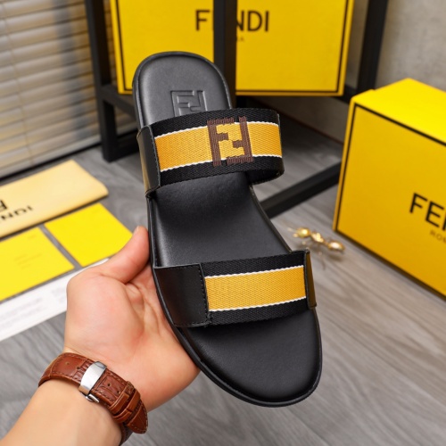 Cheap Fendi Slippers For Men #1209407 Replica Wholesale [$42.00 USD] [ITEM#1209407] on Replica Fendi Slippers