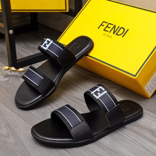 Cheap Fendi Slippers For Men #1209408 Replica Wholesale [$42.00 USD] [ITEM#1209408] on Replica Fendi Slippers