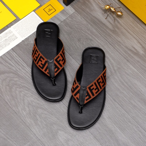 Cheap Fendi Slippers For Men #1209410 Replica Wholesale [$42.00 USD] [ITEM#1209410] on Replica Fendi Slippers