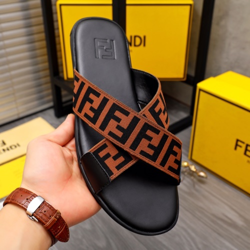 Cheap Fendi Slippers For Men #1209412 Replica Wholesale [$42.00 USD] [ITEM#1209412] on Replica Fendi Slippers