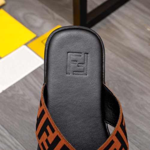 Cheap Fendi Slippers For Men #1209412 Replica Wholesale [$42.00 USD] [ITEM#1209412] on Replica Fendi Slippers