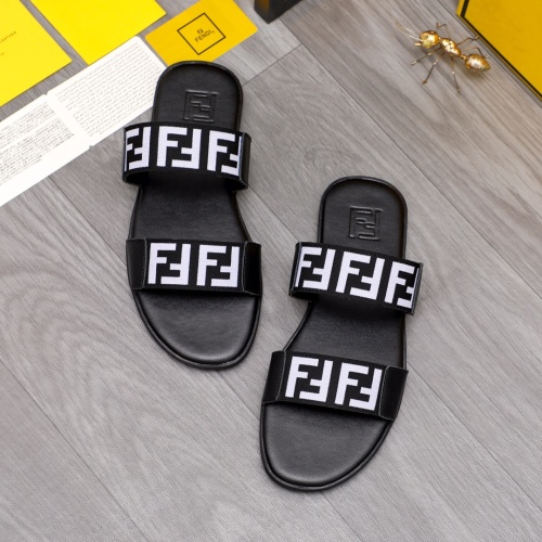 Cheap Fendi Slippers For Men #1209413 Replica Wholesale [$42.00 USD] [ITEM#1209413] on Replica Fendi Slippers