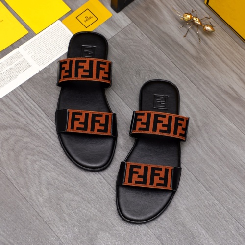 Cheap Fendi Slippers For Men #1209414 Replica Wholesale [$42.00 USD] [ITEM#1209414] on Replica Fendi Slippers