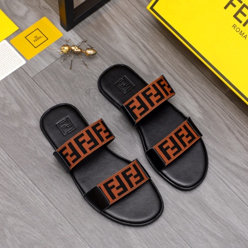 Cheap Fendi Slippers For Men #1209414 Replica Wholesale [$42.00 USD] [ITEM#1209414] on Replica Fendi Slippers