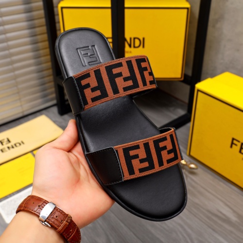 Cheap Fendi Slippers For Men #1209414 Replica Wholesale [$42.00 USD] [ITEM#1209414] on Replica Fendi Slippers