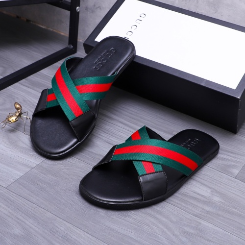 Cheap Gucci Slippers For Men #1209424 Replica Wholesale [$42.00 USD] [ITEM#1209424] on Replica 