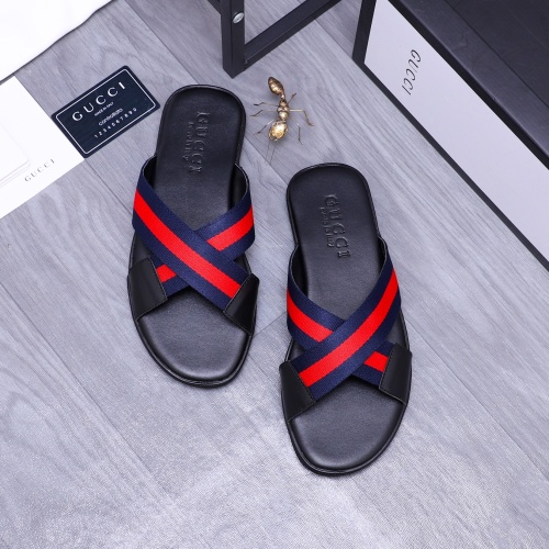 Cheap Gucci Slippers For Men #1209425 Replica Wholesale [$42.00 USD] [ITEM#1209425] on Replica Gucci Slippers