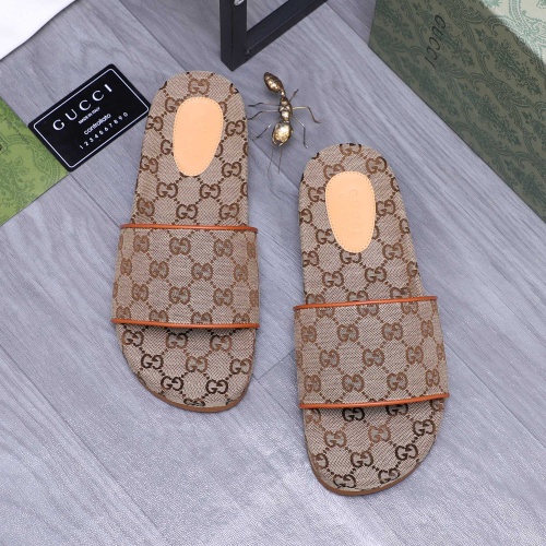 Cheap Gucci Slippers For Men #1209431 Replica Wholesale [$60.00 USD] [ITEM#1209431] on Replica Gucci Slippers