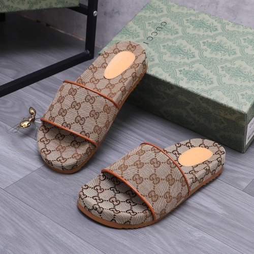 Cheap Gucci Slippers For Men #1209431 Replica Wholesale [$60.00 USD] [ITEM#1209431] on Replica Gucci Slippers