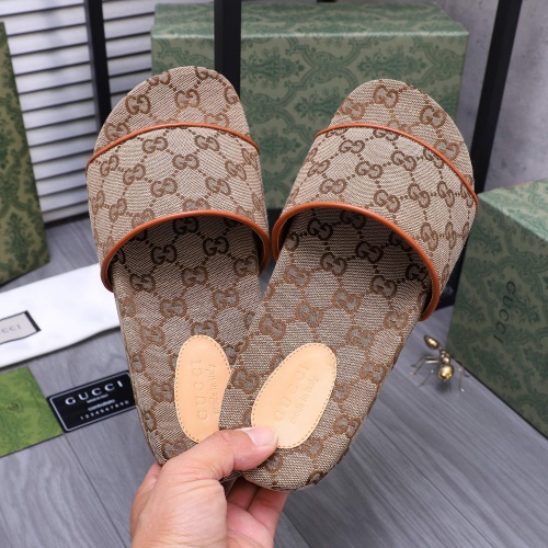 Cheap Gucci Slippers For Men #1209431 Replica Wholesale [$60.00 USD] [ITEM#1209431] on Replica Gucci Slippers