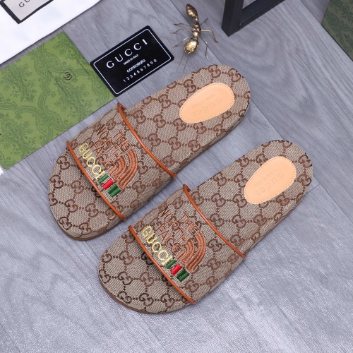 Cheap Gucci Slippers For Men #1209435 Replica Wholesale [$60.00 USD] [ITEM#1209435] on Replica Gucci Slippers