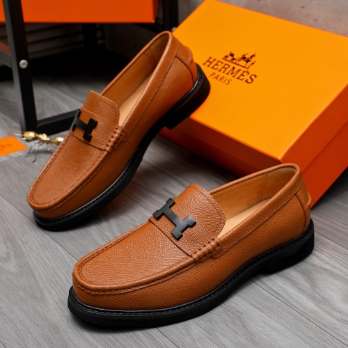 Cheap Hermes Leather Shoes For Men #1209459 Replica Wholesale [$82.00 USD] [ITEM#1209459] on Replica Hermes Leather Shoes