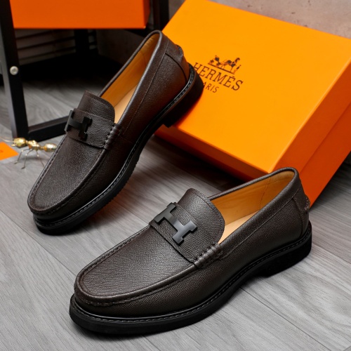 Cheap Hermes Leather Shoes For Men #1209461 Replica Wholesale [$82.00 USD] [ITEM#1209461] on Replica Hermes Leather Shoes