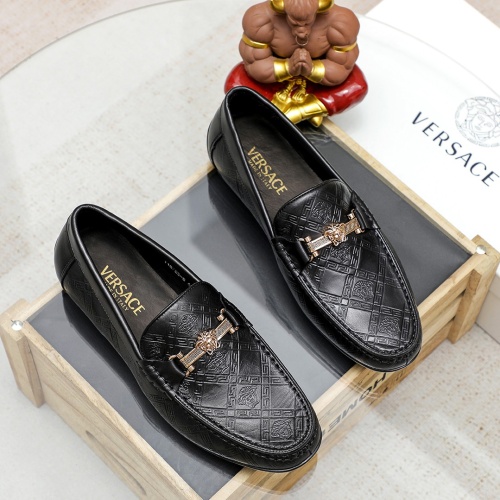 Cheap Versace Leather Shoes For Men #1209497 Replica Wholesale [$68.00 USD] [ITEM#1209497] on Replica Versace Leather Shoes