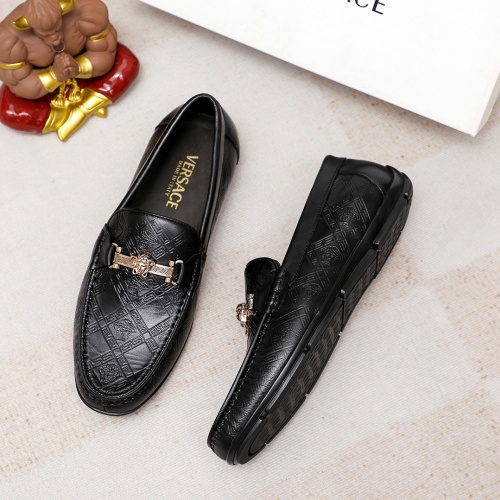 Cheap Versace Leather Shoes For Men #1209497 Replica Wholesale [$68.00 USD] [ITEM#1209497] on Replica Versace Leather Shoes