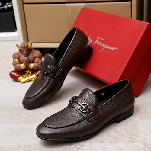 Cheap Salvatore Ferragamo Leather Shoes For Men #1209499 Replica Wholesale [$80.00 USD] [ITEM#1209499] on Replica Salvatore Ferragamo Leather Shoes