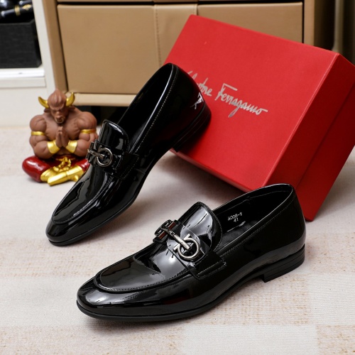 Cheap Salvatore Ferragamo Leather Shoes For Men #1209500 Replica Wholesale [$80.00 USD] [ITEM#1209500] on Replica Salvatore Ferragamo Leather Shoes