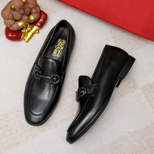 Cheap Salvatore Ferragamo Leather Shoes For Men #1209503 Replica Wholesale [$80.00 USD] [ITEM#1209503] on Replica Salvatore Ferragamo Leather Shoes