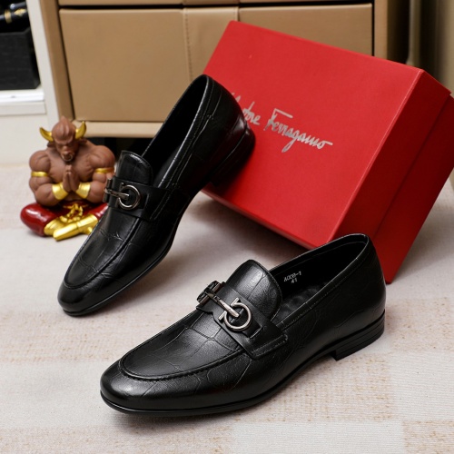 Cheap Salvatore Ferragamo Leather Shoes For Men #1209504 Replica Wholesale [$80.00 USD] [ITEM#1209504] on Replica Salvatore Ferragamo Leather Shoes