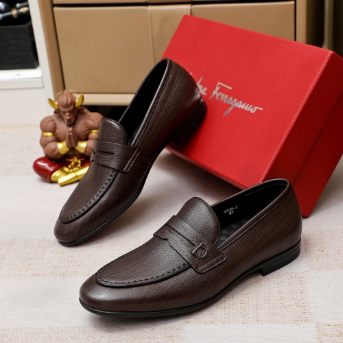 Cheap Salvatore Ferragamo Leather Shoes For Men #1209510 Replica Wholesale [$80.00 USD] [ITEM#1209510] on Replica Salvatore Ferragamo Leather Shoes