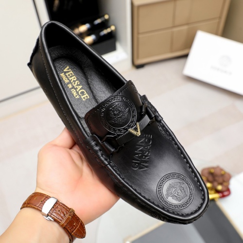 Cheap Versace Leather Shoes For Men #1209521 Replica Wholesale [$72.00 USD] [ITEM#1209521] on Replica Versace Leather Shoes