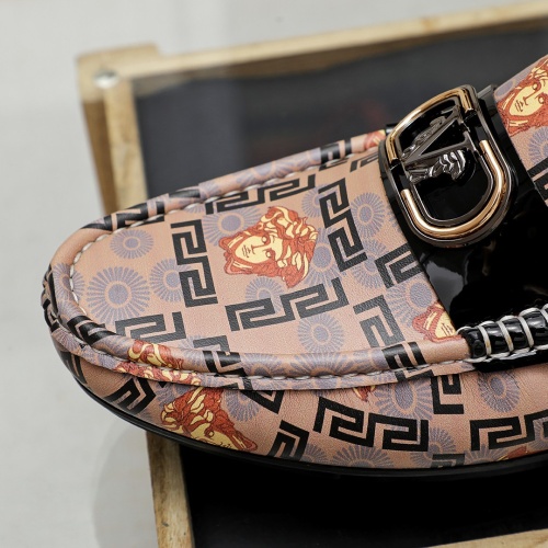 Cheap Versace Leather Shoes For Men #1209522 Replica Wholesale [$72.00 USD] [ITEM#1209522] on Replica Versace Leather Shoes