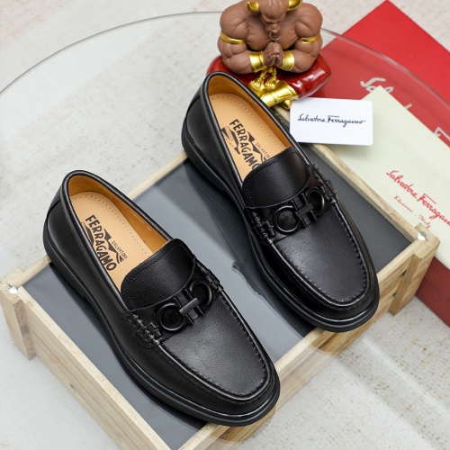 Cheap Salvatore Ferragamo Leather Shoes For Men #1209530 Replica Wholesale [$85.00 USD] [ITEM#1209530] on Replica Salvatore Ferragamo Leather Shoes