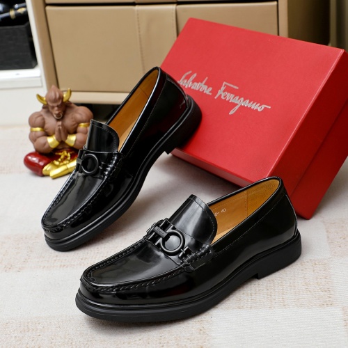 Cheap Salvatore Ferragamo Leather Shoes For Men #1209533 Replica Wholesale [$85.00 USD] [ITEM#1209533] on Replica Salvatore Ferragamo Leather Shoes