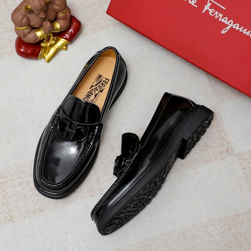 Cheap Salvatore Ferragamo Leather Shoes For Men #1209533 Replica Wholesale [$85.00 USD] [ITEM#1209533] on Replica Salvatore Ferragamo Leather Shoes