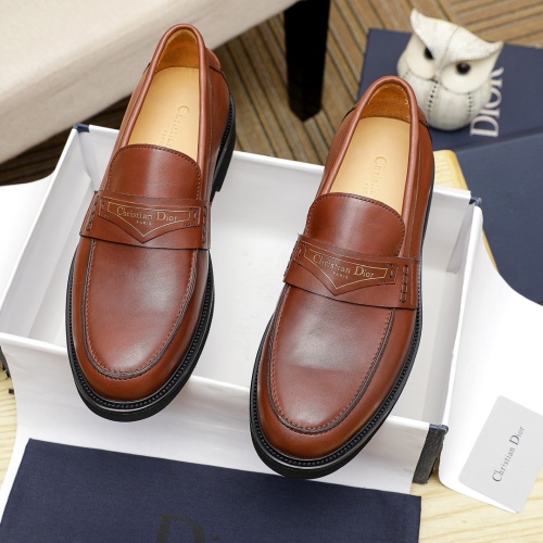 Cheap Christian Dior Leather Shoes For Men #1209547 Replica Wholesale [$92.00 USD] [ITEM#1209547] on Replica Christian Dior Leather Shoes