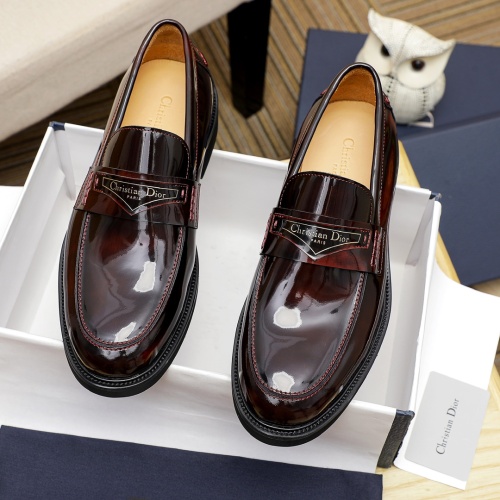 Cheap Christian Dior Leather Shoes For Men #1209549 Replica Wholesale [$92.00 USD] [ITEM#1209549] on Replica Christian Dior Leather Shoes