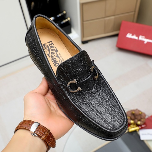 Cheap Salvatore Ferragamo Leather Shoes For Men #1209564 Replica Wholesale [$85.00 USD] [ITEM#1209564] on Replica Salvatore Ferragamo Leather Shoes