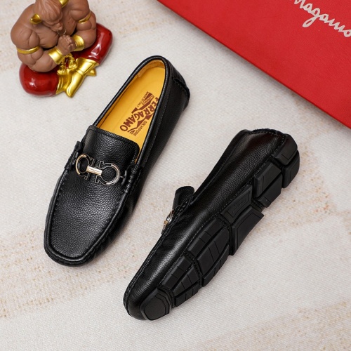 Cheap Salvatore Ferragamo Leather Shoes For Men #1209565 Replica Wholesale [$72.00 USD] [ITEM#1209565] on Replica Salvatore Ferragamo Leather Shoes