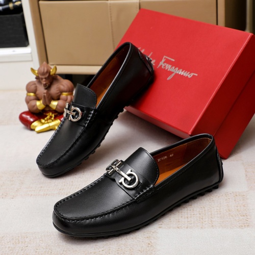 Cheap Salvatore Ferragamo Leather Shoes For Men #1209567 Replica Wholesale [$68.00 USD] [ITEM#1209567] on Replica Salvatore Ferragamo Leather Shoes