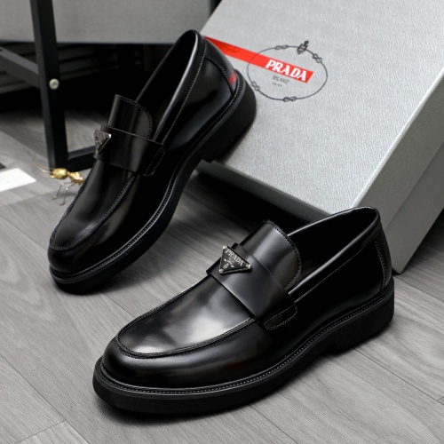 Cheap Prada Leather Shoes For Men #1209569 Replica Wholesale [$85.00 USD] [ITEM#1209569] on Replica Prada Leather Shoes