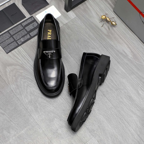 Cheap Prada Leather Shoes For Men #1209569 Replica Wholesale [$85.00 USD] [ITEM#1209569] on Replica Prada Leather Shoes