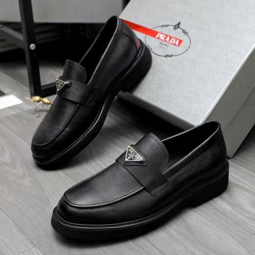 Cheap Prada Leather Shoes For Men #1209570 Replica Wholesale [$85.00 USD] [ITEM#1209570] on Replica Prada Leather Shoes