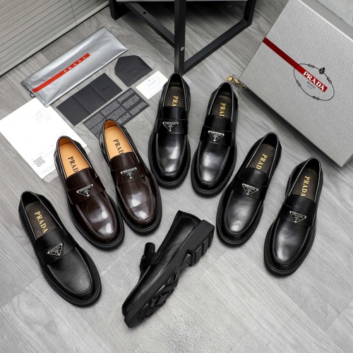 Cheap Prada Leather Shoes For Men #1209570 Replica Wholesale [$85.00 USD] [ITEM#1209570] on Replica Prada Leather Shoes