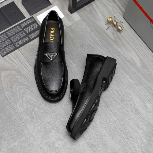 Cheap Prada Leather Shoes For Men #1209570 Replica Wholesale [$85.00 USD] [ITEM#1209570] on Replica Prada Leather Shoes